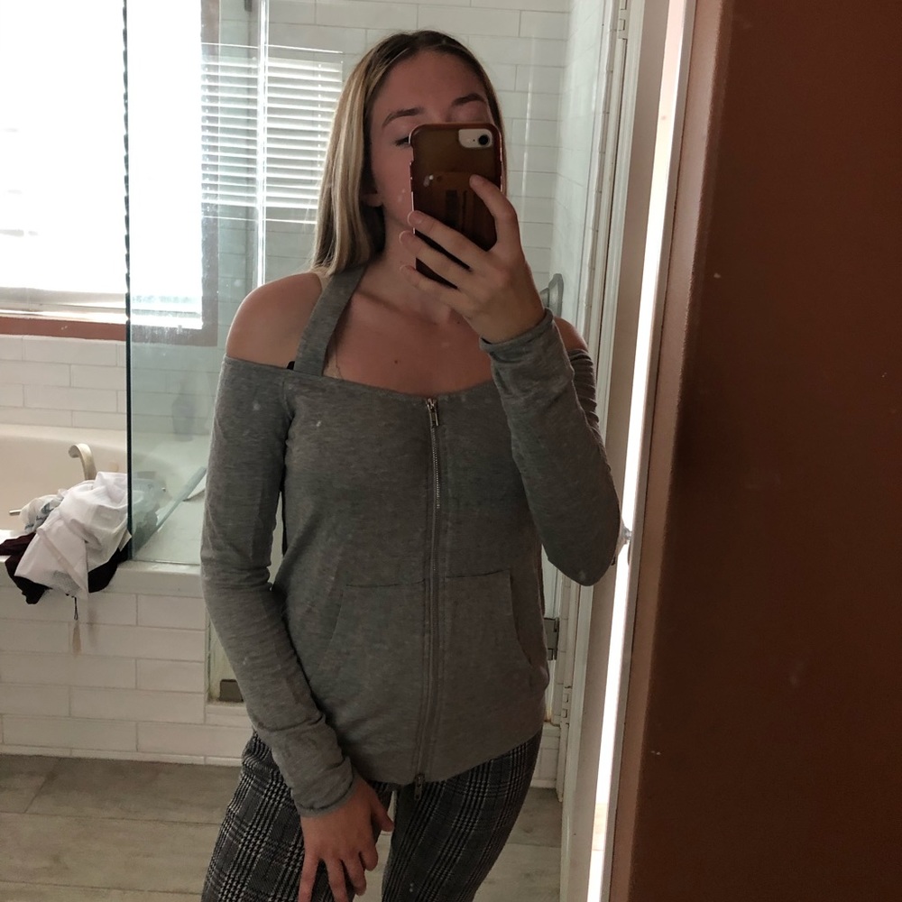 Grey bailey zip up